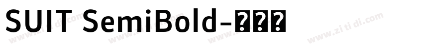 SUIT SemiBold字体转换 SUIT SemiBold字体转换